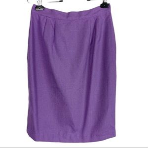 Amanda Smith Petites Violet Purple Pencil Skirt Size 6P